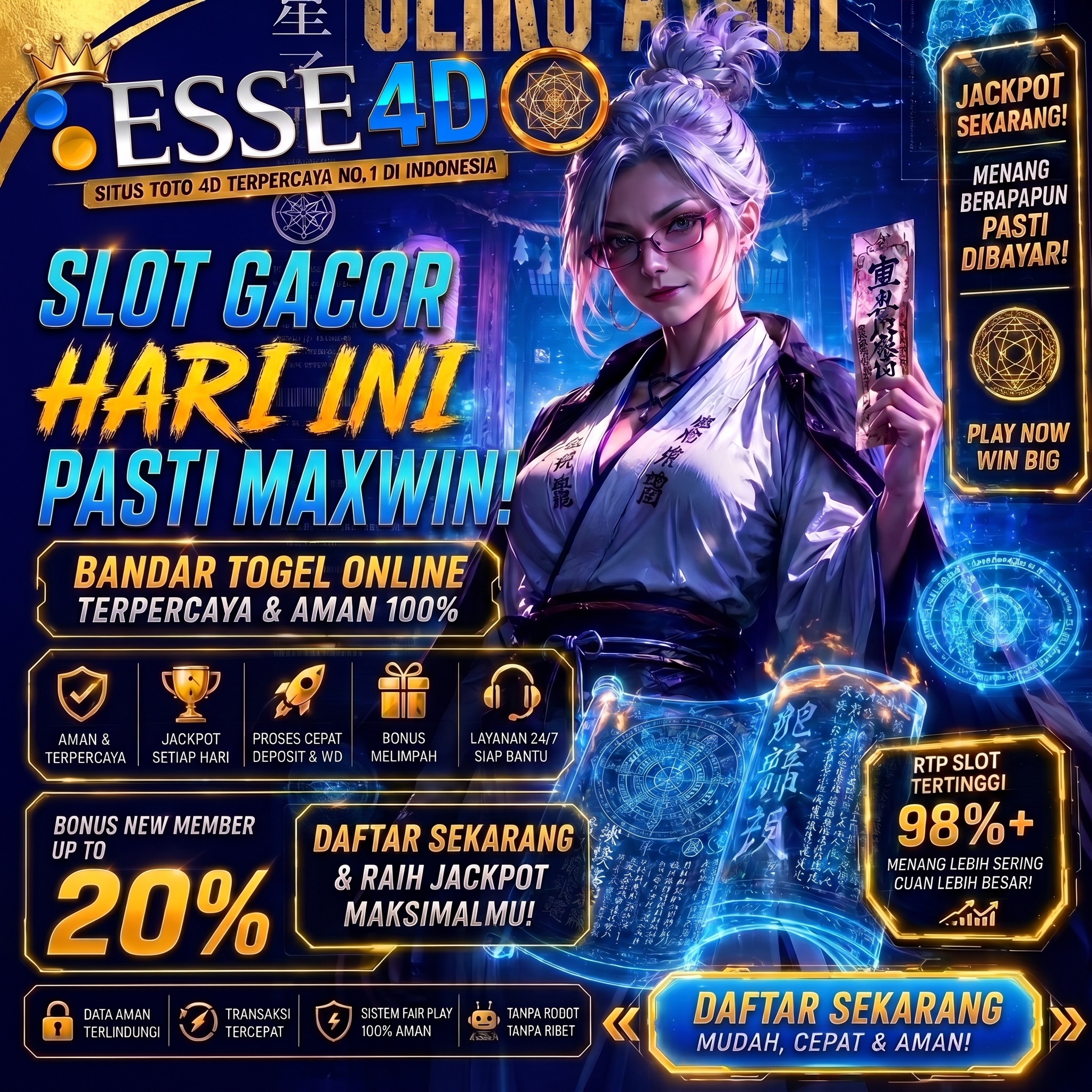 ESSE4D X SLOT GACOR : Pengeluaran Angka Hk Lotto Hari Ini Dan Result Togel Hk Tercepat